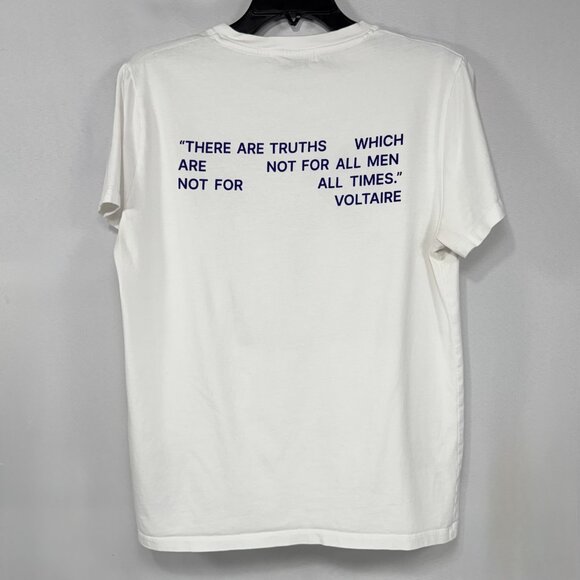Unisex Graphic Zadig & Voltaire White Cotton Photo Tee Size S Small - Picture 3 of 9